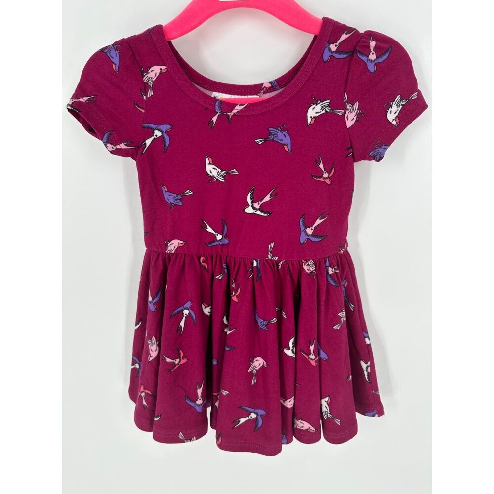 Dotdotsmile Girls Dress 6/12 Months Bird Print Super Soft New with Tags